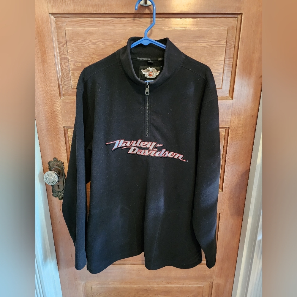 Harley-Davidson zip up long sleeve shirt